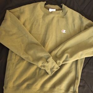 Dark green Champion crew neck